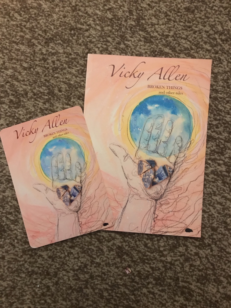 A copy of a poetry booklet by Vicky Allen